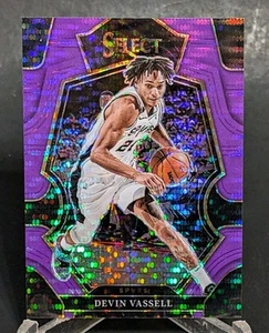 Devin Vassell 2022-23 Panini Select FOTL Premier Level Purple Pulsar Prizm 1/5 - Picture 1 of 3
