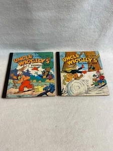 Vintage Whitman Bücher (1930er) - Onkel Wiggilys - "Schneeballfahrt" und "Angelausflug" - Bild 1 von 6