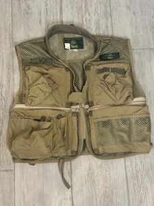 NWT Vintage 90s ORVIS Fly Fishing Mesh Vest Utility Pockets Gorpcore Unisex XS - Picture 1 of 10