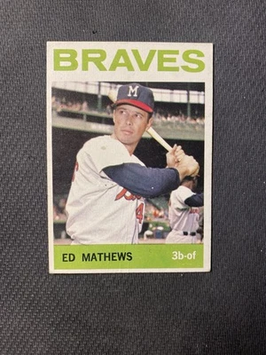 Tarjeta Topps de Ed Matthews 1964 Milwaukee Braves Foto 1 de 3