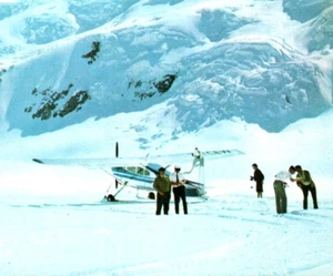 Vintage Postcard Ski Planes Southern Alps New Zealand Mt Cook - Picture 1 of 3