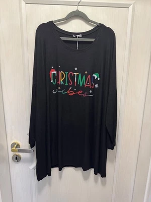 Neu, Feinstrick Pulli „Christmas Vibes“ LA, RH, Schwarz Bunt 52/54/56 - Bild 1 von 4