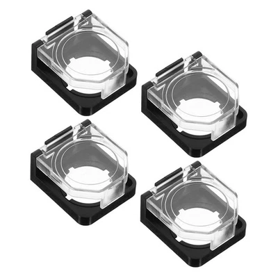  4 Pcs Bottone Accensione Cover Anti Acqua Copertura Prova D'acqua - Immagine 1 di 4