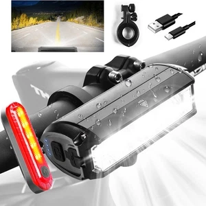 LED Bike Light 2000LM 5200mAh USB Rechargeable 4 Modes IPX6 Waterproof Easy I... - Bild 1 von 9