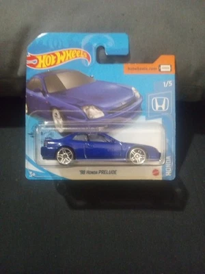 Hot Wheels Honda ‘98 Honda Prelude 1/5 Short Card Blue Free Shipping Read - Image 1 of 2