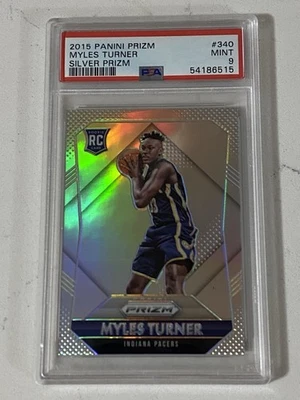 2015-16 帕尼尼 Prizm - 新秀 Myles Turner #340 银 Prizm (RC) — 第 1/2 张图片