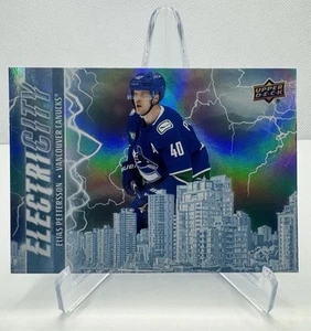 2024-25 Upper Deck Series 2 Electricity Elias Pettersson Vancouver Canucks - Picture 1 of 3