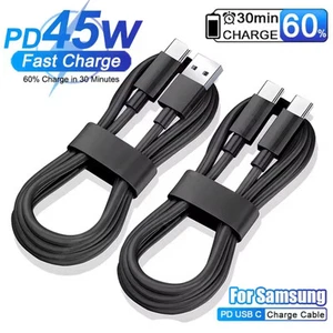 2x Original Samsung Galaxy S25 S24 S23 S22 5G USB-C 6FT Super Fast Charge Cable - Picture 1 of 13