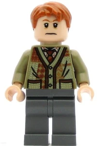 LEGO Harry Potter Minifigure Arthur Weasley - Dark Tan Sweater (Genuine) - Picture 1 of 1