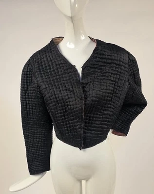 CHAQUETA DE SEDA ACOLCHADA A MANO DE LA GUERRA CIVIL DE 1860 CON FORRO ROSA Foto 1 de 4