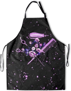 Hair Stylist Apron for Women Cutting Hairstylist Purple - Picture 1 of 7