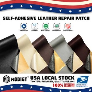 Leather Repair Patch Sofa Self-adhesive Sticker Chair Seat Leather Sofa Patches - Picture 1 of 14