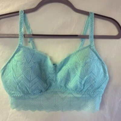 SO Brand Lace Bralette - Size Large - Light Teal - Image 1 of 3