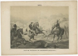 Antique Print of the Battle of Waterloo by Eichman & Altmann (c.1855) - Picture 1 of 1