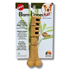 Spot Bam Bones Plus Toothbrush Chicken Flavored 6" Chew Toy For Gog - Picture 1 of 2