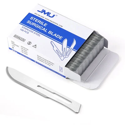 1000pcs Scalpel Blades Dental Steel Sterile Stainless Surgical ENT Instruments - Image 1 of 4