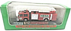 Boxed 1999 Hess Oil Company Miniature Fire Truck on Stand - Tested & Lights