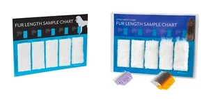 Pro Grooming Tools Blade or Attachment Comb Fur and Hair Length Sample Charts - Picture 1 of 26