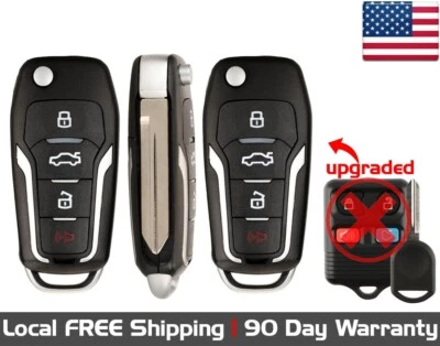 2x Llavero remoto de repuesto nuevo para vehículos Ford Lincoln Mercury Mazda seleccionados Foto 1 de 4
