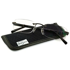 Design Optics by Foster Grant Rimless Classic Reading Glasses Single with Case - Picture 1 of 3