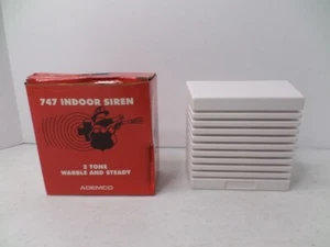 ADEMCO 747 INDOOR SIREN 2 TONE WARBLE AND STEADY - NEW IN BOX - Picture 1 of 8
