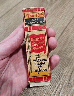 Termómetro de señal Faichney's vintage CAJA y SOLO MANUAL #755 tipo oral Foto 1 de 4