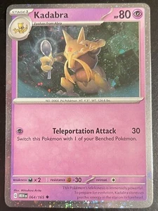 Pokemon Card Kadabra 064/165 Cosmos Holo Scarlet 151 Near Mint - Picture 1 of 1