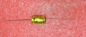 1uF 100V ELNA NP Axial Electrolytic Capacitor. Pack of 2 - Picture 1 of 1