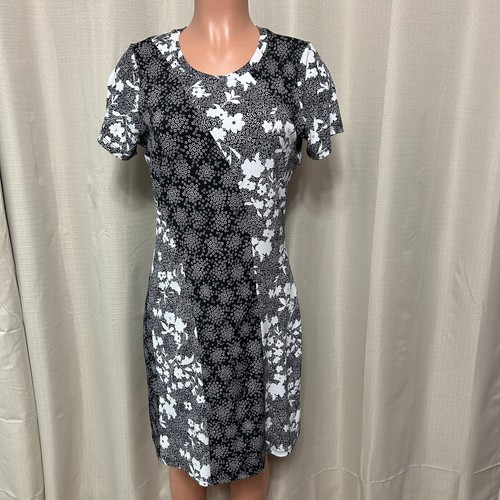 Maglione Michael Kors lunghezza ginocchio manica corta abito donna taglia M stampa floreale