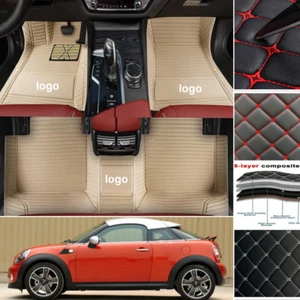 FIT For Mini Coupe Custom Auto Pads Car Floor Mats Liner Carpets Waterproof - Picture 1 of 17