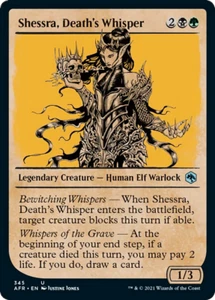 Shessra, Death's Whisper (Vetrina) FOIL Adventures in the Forgotten Realms quasi nuovo - Foto 1 di 1