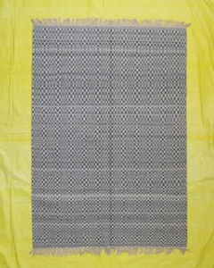 5x7 Vintage Authentic Turkish Rug Check Design Afghan Kilim Soft Colors rugs - Picture 1 of 4