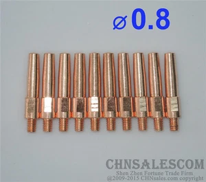 10 PCS Panasonic Type MIG/MAG Welding Air cooled Torch Contact TIP 0.8 - Picture 1 of 2