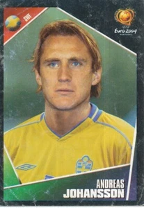 187 ANDREAS JOHANSSON # SWEDEN SVERIGE STICKER VIGNETTE PANINI EURO 2004 - Picture 1 of 2