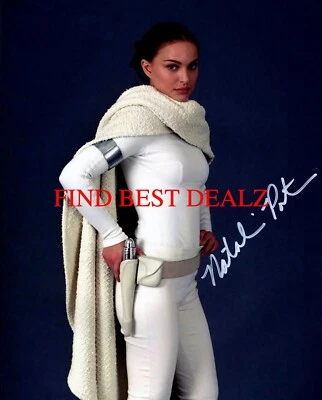 🌟Natalie Portman💥Actriz de cine estadounidense, modelo foto firmada autógrafo reimpresión Foto 1 de 4