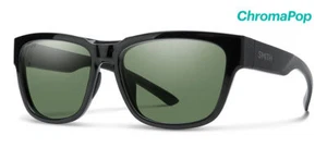 SMITH EMBER SUNGLASSES | BLACK / CHROMAPOP POLARIZED GRAY GREEN LENS EMCPGNBK - Picture 1 of 5
