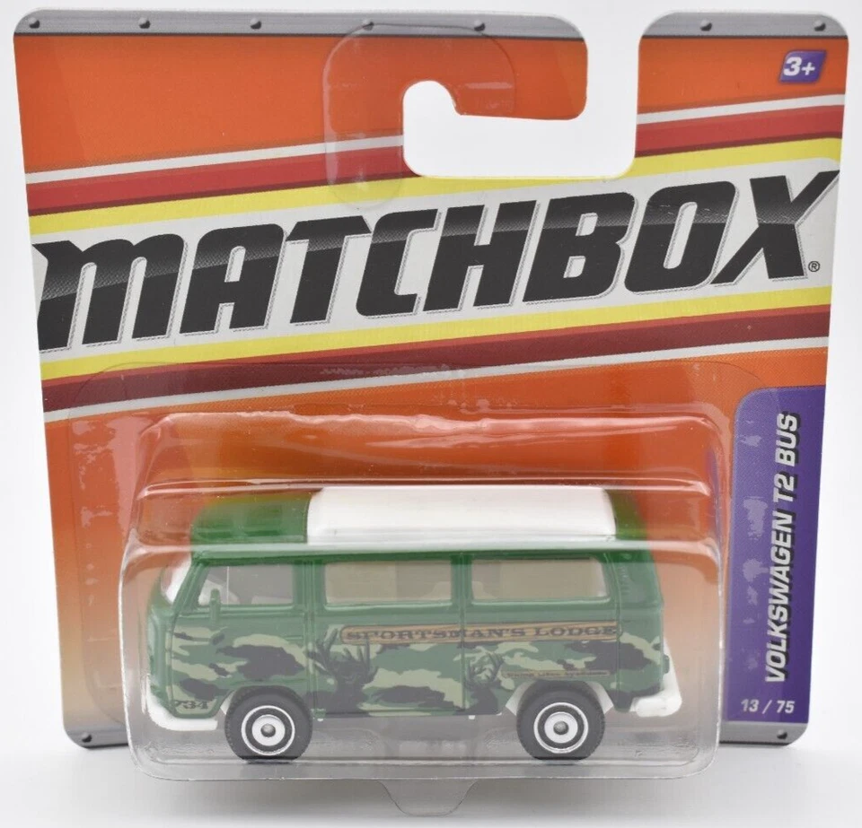 Matchbox Superfast VW Volkswagen T2 Bus grün. MBX 13/2010. kurze Karte - Bild 1 von 1