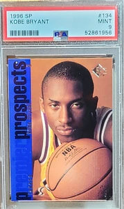KOBE BRYANT 1996 UPPER DECK SP #134 PREMIER PROSPECTS ROOKIE RC PSA 9 LAKERS NBA - Picture 1 of 13