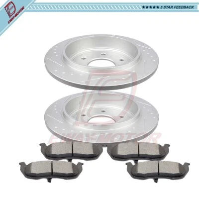 Rotores y pastillas de freno trasero de cerámica para Nissan Armada Titan 2010 Infiniti QX56 Foto 1 de 4