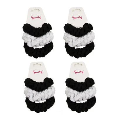 12 PIEZAS Cordones Cola de Caballo Soporte para Cabello Crujientes Lazos Elásticos Surtidos [DULCES] Foto 1 de 4