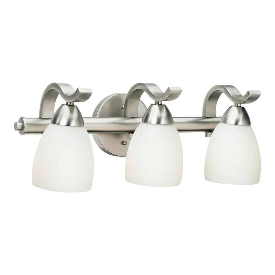 Forte Lighting 3 Light Bathroom Vanity Light in Brushed Nickel - 5045-03-55 - Image 1 of 1