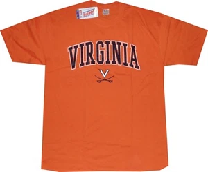 Virginia Cavaliers Orange Shirt by Soffe Mens New tags Older Style Small - Picture 1 of 2