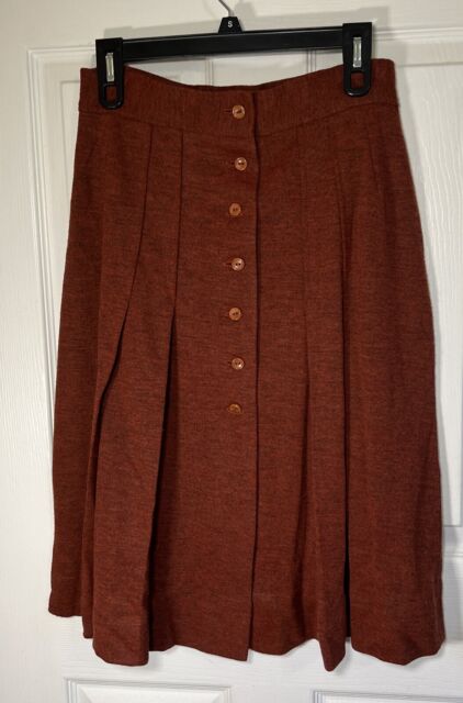 Boutique Brand True Meaning, stylish fit brown herringbone skirt, size 4