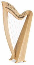 Keltische Harfe 29 Saiten Es-Dur Tasche Hakenmechanik Stimmschlüssel Esche Natur