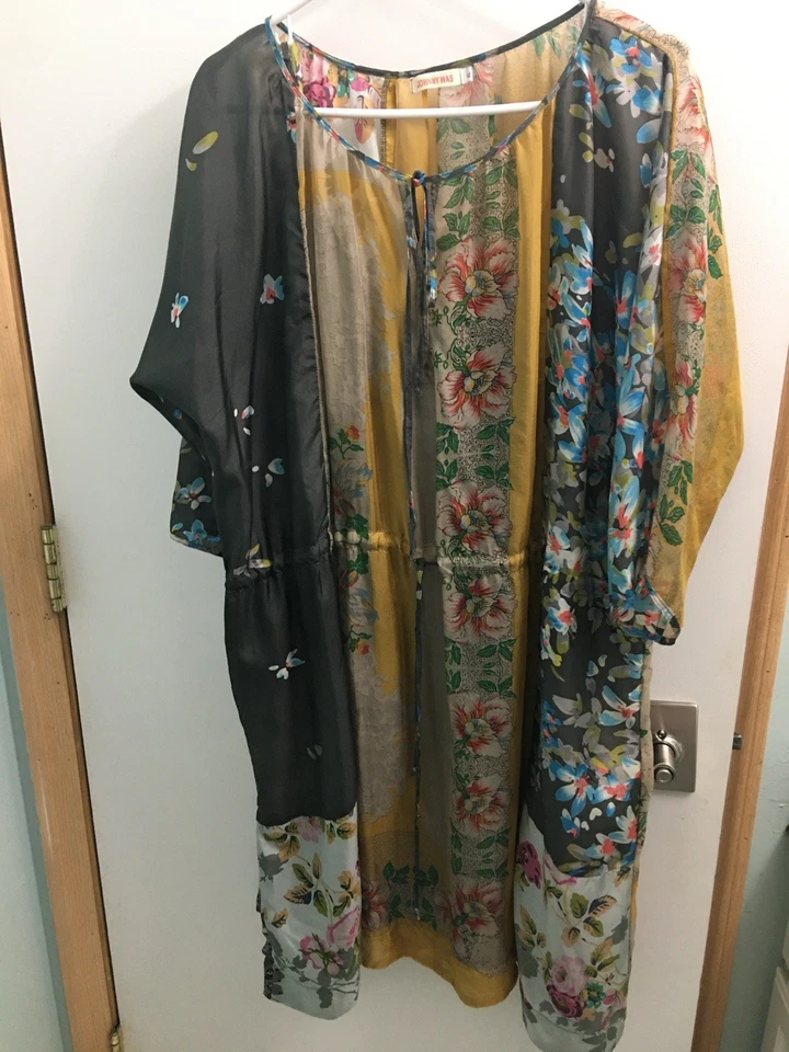 Vestido de seda Johnny Was “Edgar” XL Foto 1 de 4