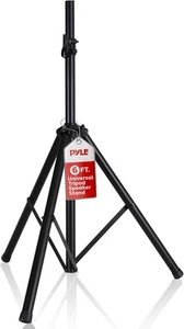 Pyle Universal Speaker Stand Mount Holder Heavy Duty Tripod w/ Single, Black  - Picture 1 of 8
