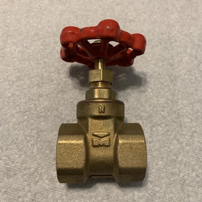 1" 200 WOG Brass Gate Valve Threaded - Image 1 of 4