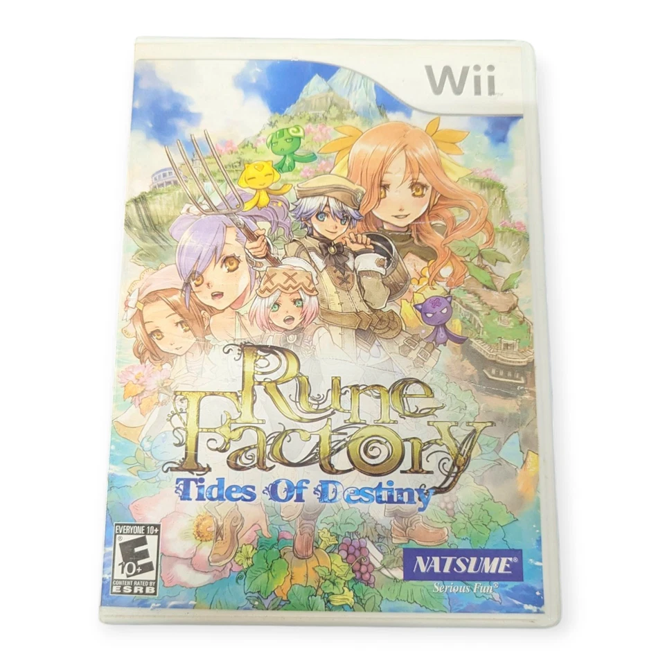 Rune Factory: Tides of Destiny (Wii, 2011) Game & Case - Missing Manual - Image 1 of 4