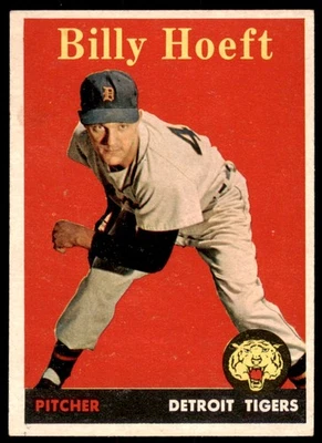 1958 Topps Billy Hoeft nombre amarillo #13 sin precio base como nuevo Foto 1 de 2