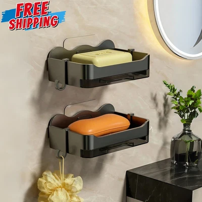 Настенный стеллаж-держатель для мыла посуды для ванной кухни - Изображение 1 из 4